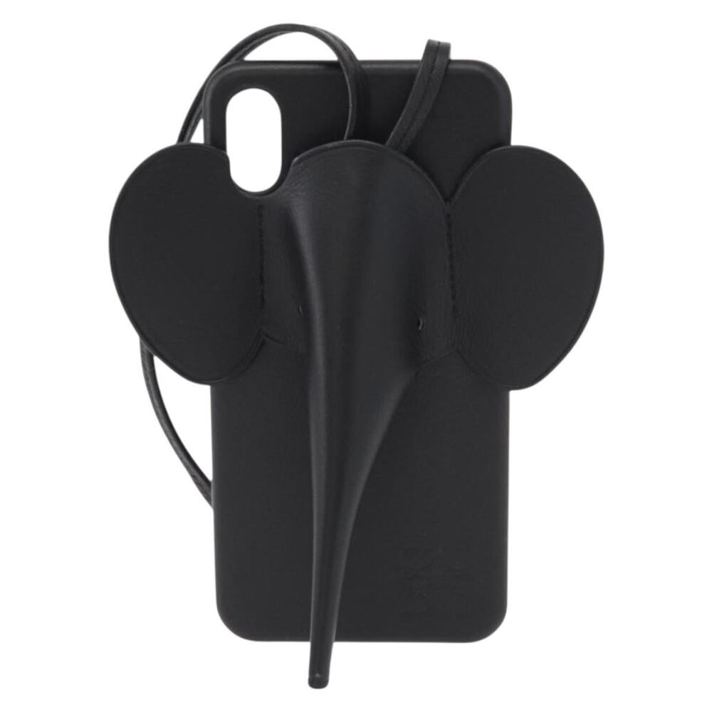 Loewe Leather Iphone Case Black